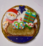 Christmas METALLIC Cookie Kit - 6 Sugar Cookies