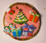 Christmas METALLIC Cookie Kit - 6 Sugar Cookies