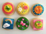 Groovin' Cookie Kit - 6 Sugar Cookies