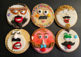 Mustache Cookie Kit - 6 Sugar Cookies