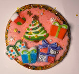 Kit de biscuits métallisés de Noël - 6 biscuits au sucre