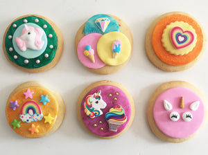 Unicorn Dreams Cookie Kit - 6 Sugar Cookies