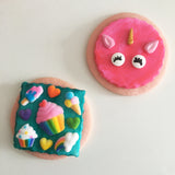 Rêves de licornes - Kit de sac à surprise - 2 biscuit au sucre  