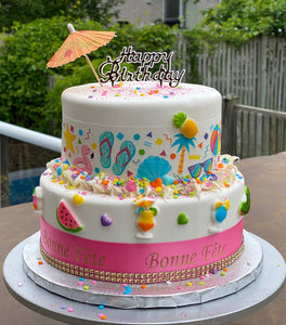 Fun in the Sun 2-Tier Cake Kit