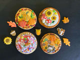 Fall - Minis - 2 Cookies - Metallic Paint!